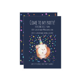 Invitación personalizada para la fiesta de Cuyes