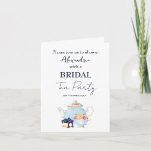 Invitación personalizada para la fiesta de té de d