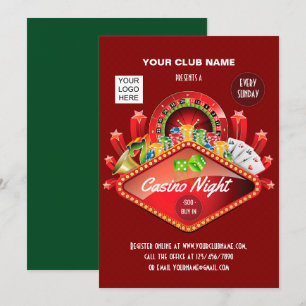 invitación personalizada para la noche de fiesta d