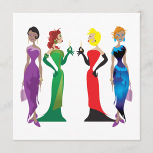 Invitación personalizada para la noche de las dama