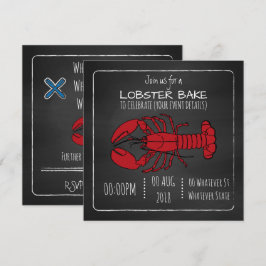 invitación personalizada para langosta al horno/he