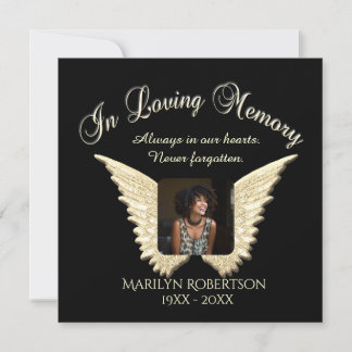 Invitación personalizada para memorial con foto