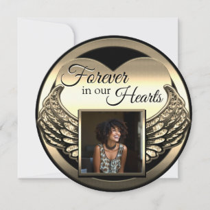 Invitación personalizada para memorial con foto
