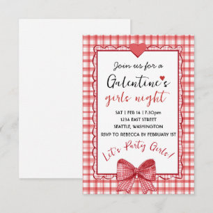 Invitación personalizada para noche de chicas de G