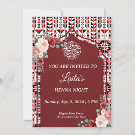 Invitación personalizada para Noche de Henna