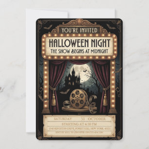 Invitación personalizada para noche de película de