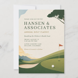 Invitación personalizada para torneo de golf