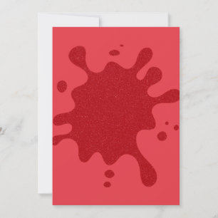 Invitación Personalizada Tomato Red Splash