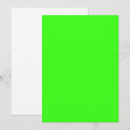Invitación personalizada verde neón - audaz y mode