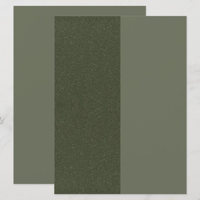 Invitación Personalizada Verde Split Moss (Anverso / Reverso)