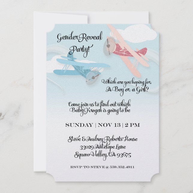 Invitación personalizado (Anverso)
