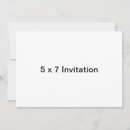 Invitación Personalizado 5 x 7 Invitado (horizontal)