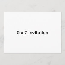 Personalizado 5 x 7 Invitado (horizontal)