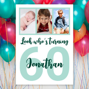 Invitación Personalizado 60.º guión de cumpleaños para su Col