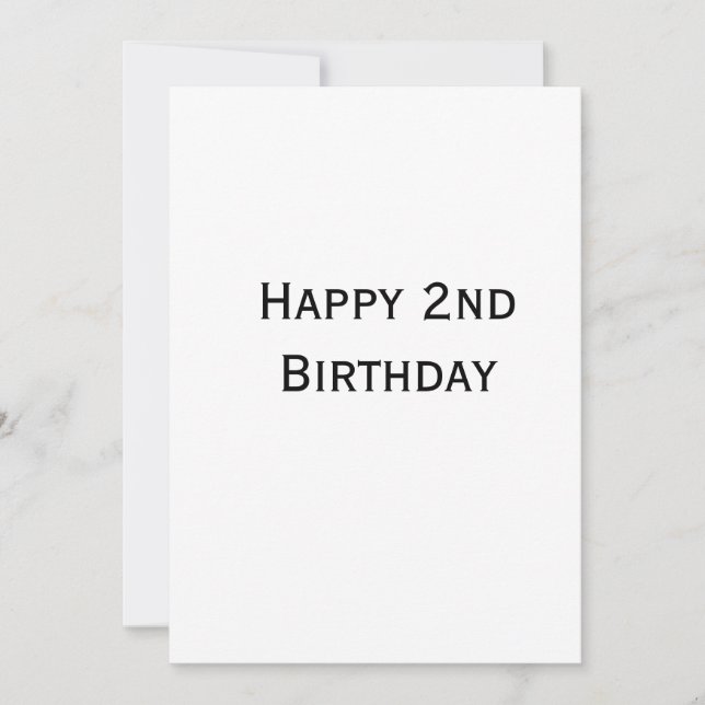 Invitación personalizado agregar su texto feliz cumpleaños 2d (Anverso)