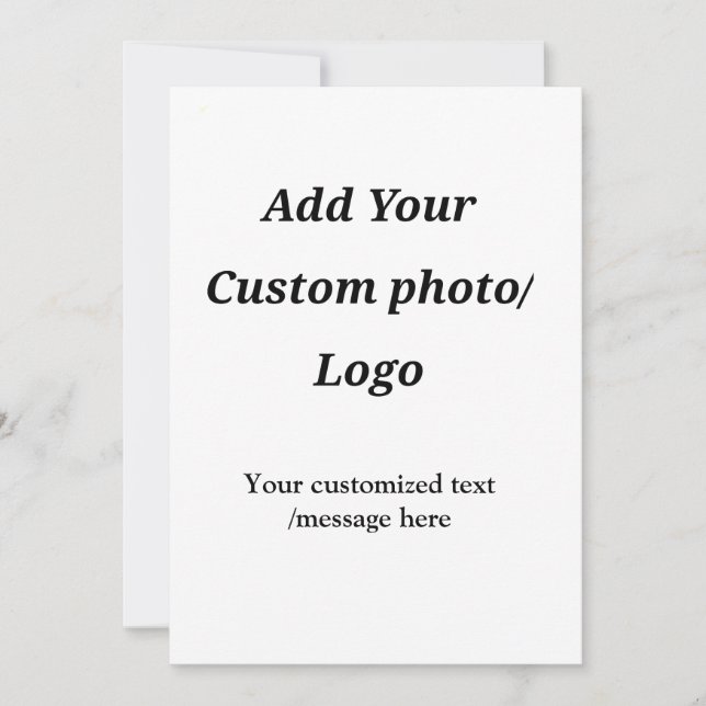 Invitación personalizado agregar tu logotipo foto tu texto pe (Anverso)