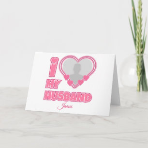 Invitación Personalizado Amo a Mi Marido - Añadir foto y nomb