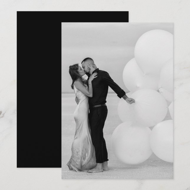 Invitación Personalizado Añadir La Propia Imagen De Fotos Bod (Anverso / Reverso)