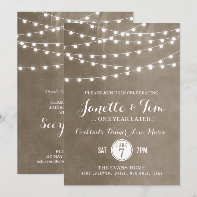 Invitación Personalizado - Ashley (Anverso / Reverso)