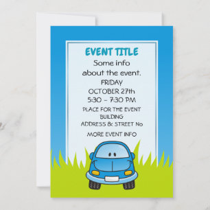 Invitación Personalizado azul