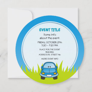 Invitación Personalizado azul