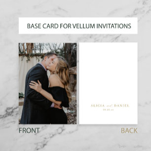 Invitación Personalizado base de fotos para boda superpuesto