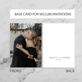 Invitación Personalizado base de fotos para boda superpuesto