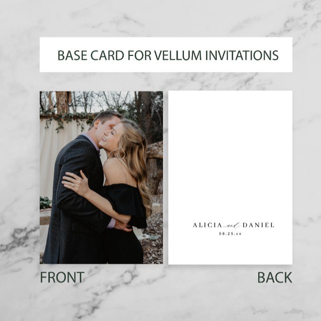 Invitación Personalizado base de fotos para boda superpuesto  (Subido por el creador)