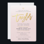 Invitación PERSONALIZADO Bat Mitzvah Invitar oro rosa pálido<br><div class="desc">por kat massard >> WWW.SIMPLYSWEETPAPERIE.COM <<<** NOTA - EL EFECTO DEL RELIEVE METALIZADO DORADO BRILLANTE ES UNA IMPRESIÓN IMPRESA *** - - - - - - - - CONTACTE CONMIGO para el personalizado "tipo de efecto de Relieve metalizado de oro falso" este es un gráfico especialmente creado Amar el diseño,...</div>