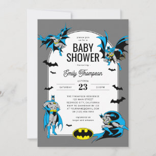Invitación Personalizado Batman Baby Shower