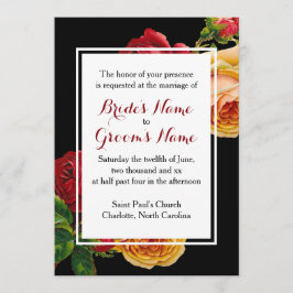 Invitación Personalizado Boda bohemia romántica Rosa de cosec