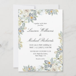 Invitación Personalizado Boda de Encanto de Eucalipto Azul de