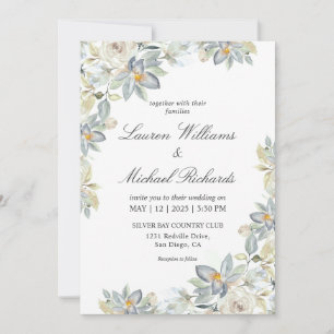 Invitación Personalizado Boda de Encanto de Eucalipto Azul de