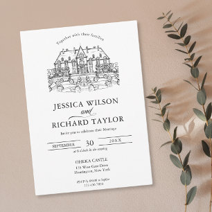 Invitación Personalizado Boda de Ilustracion de la vena dibuj