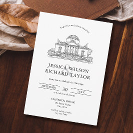 Invitación Personalizado Boda de Ilustracion de la vena dibuj