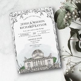 Invitación Personalizado Boda de Ilustracion de la vena dibuj