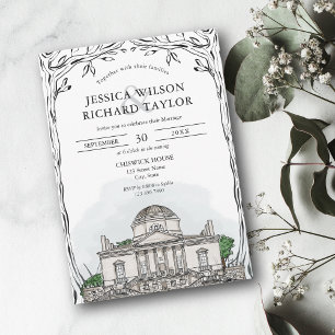 Invitación Personalizado Boda de Ilustracion de la vena dibuj