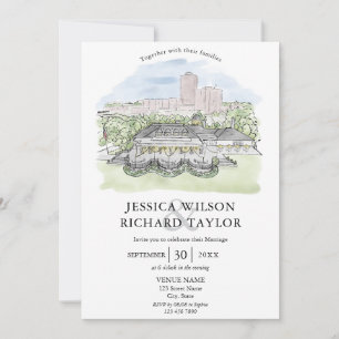 Invitación Personalizado Boda de Ilustracion Manor de la Casa