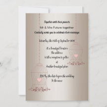 Personalizado BODA RÚSTICO BIRDCAGE GOLD BRONZE