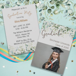 Invitación Personalizado botánico moderno Detalles de la fies