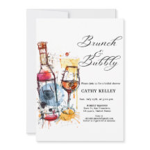 Personalizado Brunch y Bubbly Champagne Bridal Sho