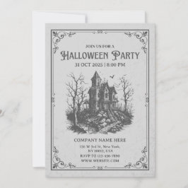 Invitación Personalizado Business Minimalista Halloween Fiest