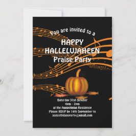 Invitación Personalizado | Calabaza | Halloween cristiano