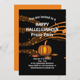 Invitación Personalizado   Calabaza   Halloween cristiano