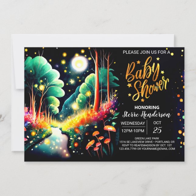 Invitación Personalizado caprichoso lucha contra Baby Shower (Anverso)