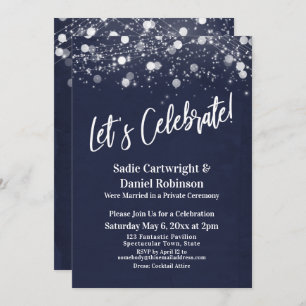 Invitación Personalizado celebremos la recepción naval