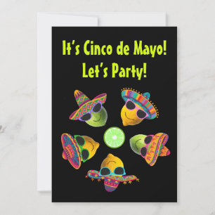 Invitación Personalizado Cinco de Mayo Divertido Limón Lima