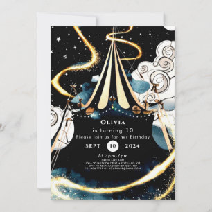 Invitación Personalizado Colorful Circus Birthday