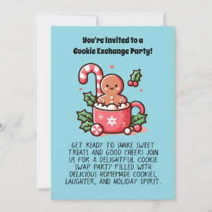 Invitación Personalizado Cookie Exchange Holiday Party Editab