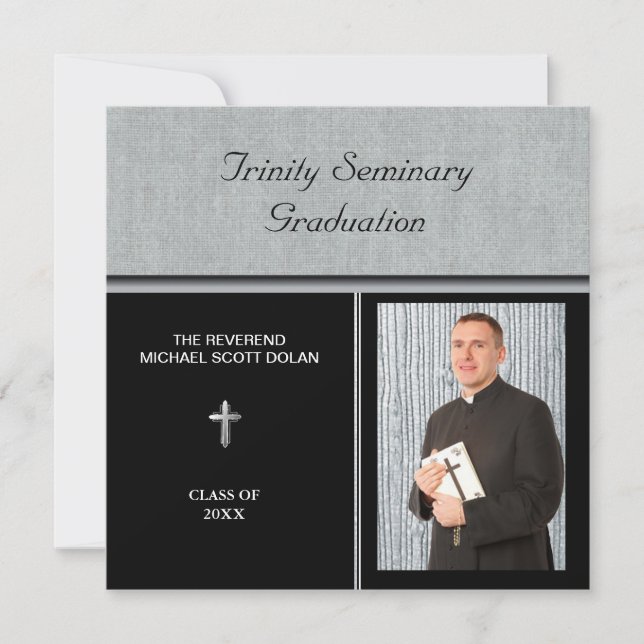 Invitación Personalizado cristiano de graduación semestral (Anverso)